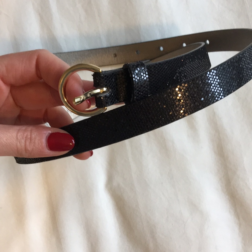 Sparkly black belt